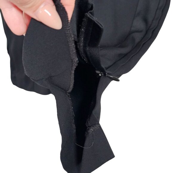 Theory Viewpine C Bergen Ankle Zip Pockets Black Pants Elastic Waist Size 0 - Picture 12 of 16